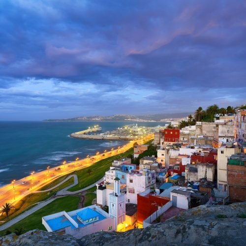 aerial-view-of-cityscape-tangier-surrounded-by-buildings-and-water